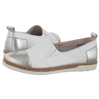 Mokasyny Venezia Białe M001LEWSOBM089