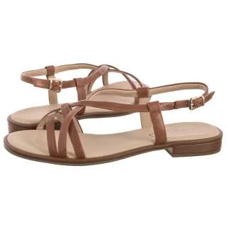 Sandały Caprice Brązowe 9-28100-44 303 Cognac Nappa