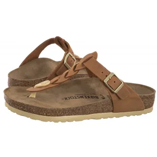 Japonki Birkenstock Gizeh Braided Cognac 1021355
