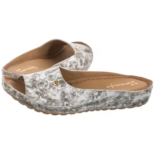 Klapki Maciejka Brązowe/Złote w Kwiaty 02628-46/00-1