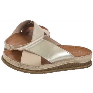 Klapki Maciejka Beżowe/Złote L4986-37/00-0