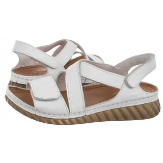 Sandały Maciejka Białe L6848-11/00-1