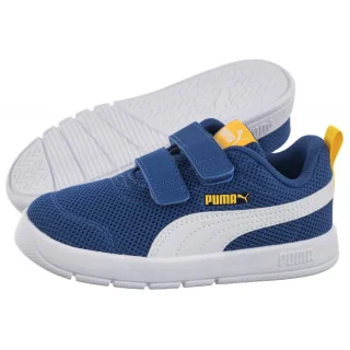 Buty Sportowe Puma Courtflex V3 Mesh Inf Clyde Royal-White-Yellow 398086-05