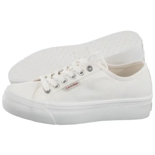 Tenisówki Calvin Klein Vulc Flatform Ctn Logo Tag Bright White YW0YW01838 YAF
