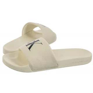 Klapki Calvin Klein Slide Monogram Wn Logo Ck Sweet Corn YW0YW01967 AD6