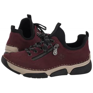 Półbuty Rieker Czerwone 45973-36 Red