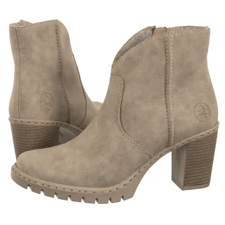 Botki Rieker Beżowe Y2553-60 Beige