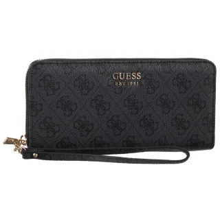 Portfel Guess Brenton Slg Lrg Zip Around SWLG96 48146 Coal Logo