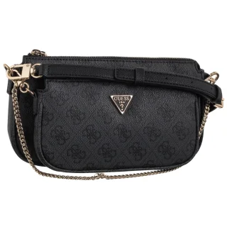 Torebka Guess Noelle II Dbl Pouch Crossbody HWBG96 72710 Coal Logo