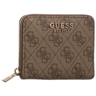 Portfel Guess Laurel II Slg Small Zip Around SWSG74 59137 Latte Logo