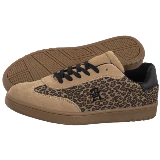 Półbuty Tommy Hilfiger Low Cut Lace-Up Sneaker Taupe/Beige T3A9-33971-1893B016