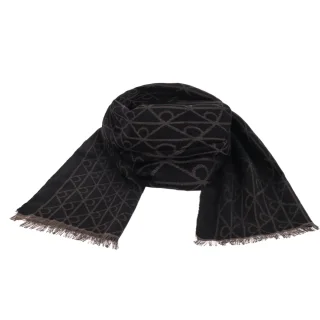 Szalik Calvin Klein Tonal Aop Wool Lw Scarf Mulch LV04D8064G BAY