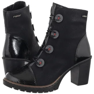 Botki Rieker Czarne Y2576-00 Black