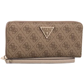 Portfel Guess Laurel II Slg Large Zip Around SWSG74 59146 Latte Logo
