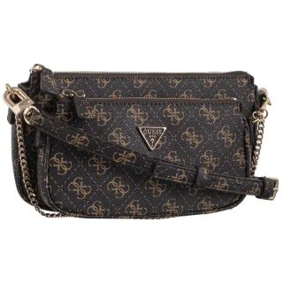 Torebka Listonoszka Guess Noelle II Dbl Pouch Crossbody HWQG96 72710 Brown Logo
