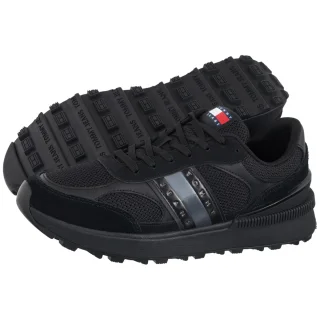 Sneakersy Tommy Hilfiger Tjm Technical Runner Ess Black EM0EM01537 BDS