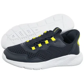Buty Sportowe Geox J Sprintye Fast In Navy Lime J65NQA 01454 C0749