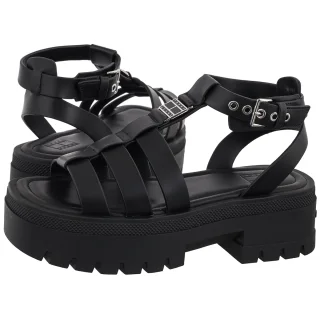 Sandały Tommy Hilfiger Tjw Fisherman Leather Max Sandal Black EN0EN029943 BDS