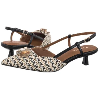 Sandały Tamaris Beżowe/Czarne 1-29512-46 098 Black Comb