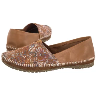 Półbuty Maciejka Rude/Srebrne Kwiaty T1929-30/00-0