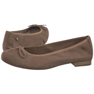 Baleriny Maciejka Beżowe Welur P6800-28/00-0