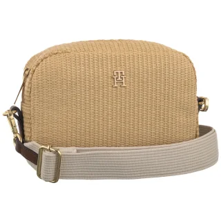 Torebka Tommy Hilfiger Popette Camera Bag Raffia AW0AW18525 0F4