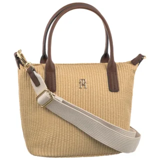 Torebka Tommy Hilfiger Popette Mini Tote Raffia AW0AW185230F4