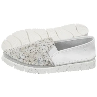 Półbuty Maciejka Białe/Srebrne 03512-70/00-0