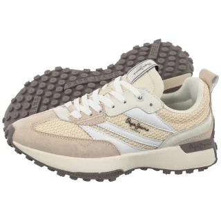 Sneakersy Pepe Jeans Lucky Knitted W Mousse White PLS600046 808