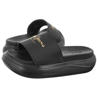 Klapki Pepe Jeans Bella Log W Black PLS700001 999