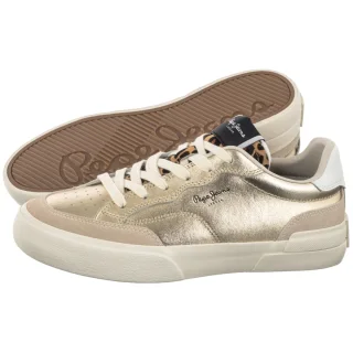 Sneakersy Pepe Jeans Milan Glow W Gold PLS300012 099
