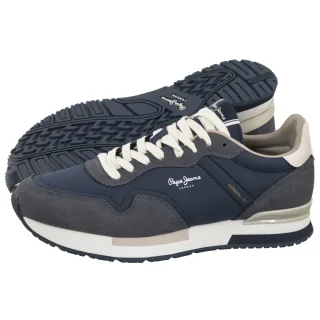 Sneakersy Pepe Jeans Hailon Basic M Marine Blue PMS400037 585