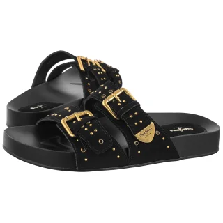 Klapki Pepe Jeans Agnes Studs W Black PLS900008 999
