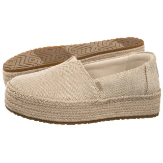 Espadryle Toms Valencia Champagne Glimmer Slub Canvas 10023059