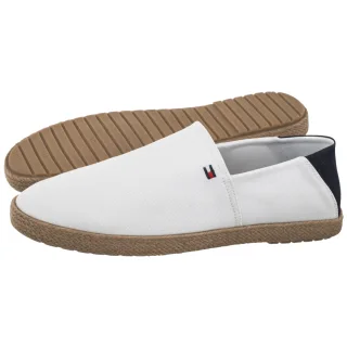 Espadryle Tommy Hilfiger Core Hilfiger Espadrille Textile White FM0FM05792 YBS