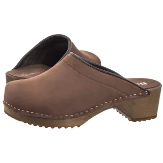 Klapki Buxa Brązowe Nubuk SP3 DM