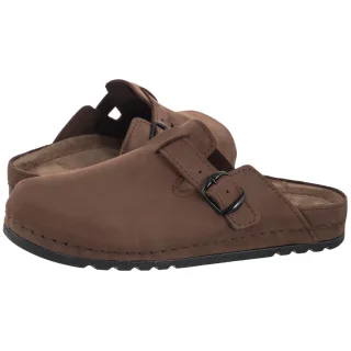 Klapki Buxa Brązowe Nubuk Memory BZ120