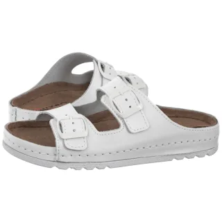 Klapki Buxa Białe Memory BZ110