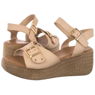 Sandały Sergio Leone Beżowe SK 067H