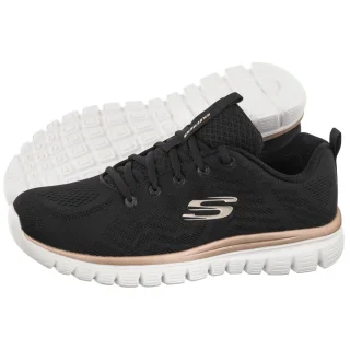 Buty Sportowe Skechers Graceful Grt Connected Black/Gold 12615/BKGD