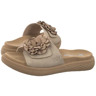 Klapki Rieker Beżowe V1562-62 Beige