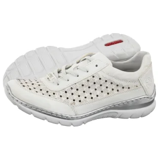 Półbuty Rieker Białe L3217-80 White