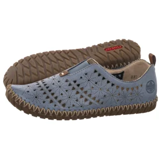 Półbuty Rieker Granatowe M2852-12 Blue