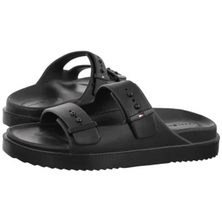 Klapki Basenowe Tommy Hilfiger Light Adjustable Pool Slider Black FM0FM05757 BDS