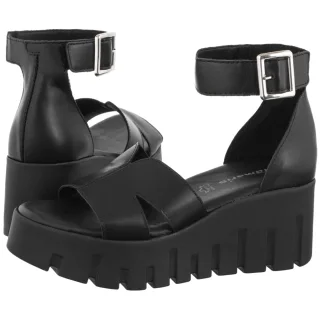 Sandały Tamaris Czarne 1-28701-46 003 Black Leather