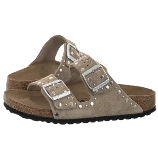 Klapki Birkenstock Arizona Rivet Border Taupe 1029390