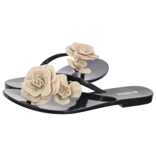 Japonki Melissa Harmonic Petals AD 37818/BS544 Black/Beige