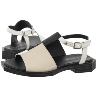 Sandały Maciejka Czarne/Beżowe K7477-01/00-1