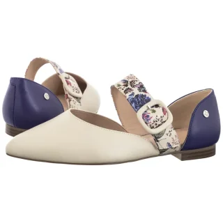 Baleriny Maciejka Beżowe/Fioletowe K7438-05/00-1