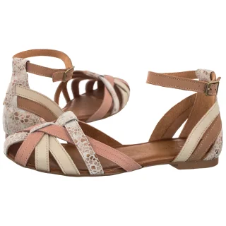 Sandały Maciejka Beżowe/Mozaika 01924-50/00-8